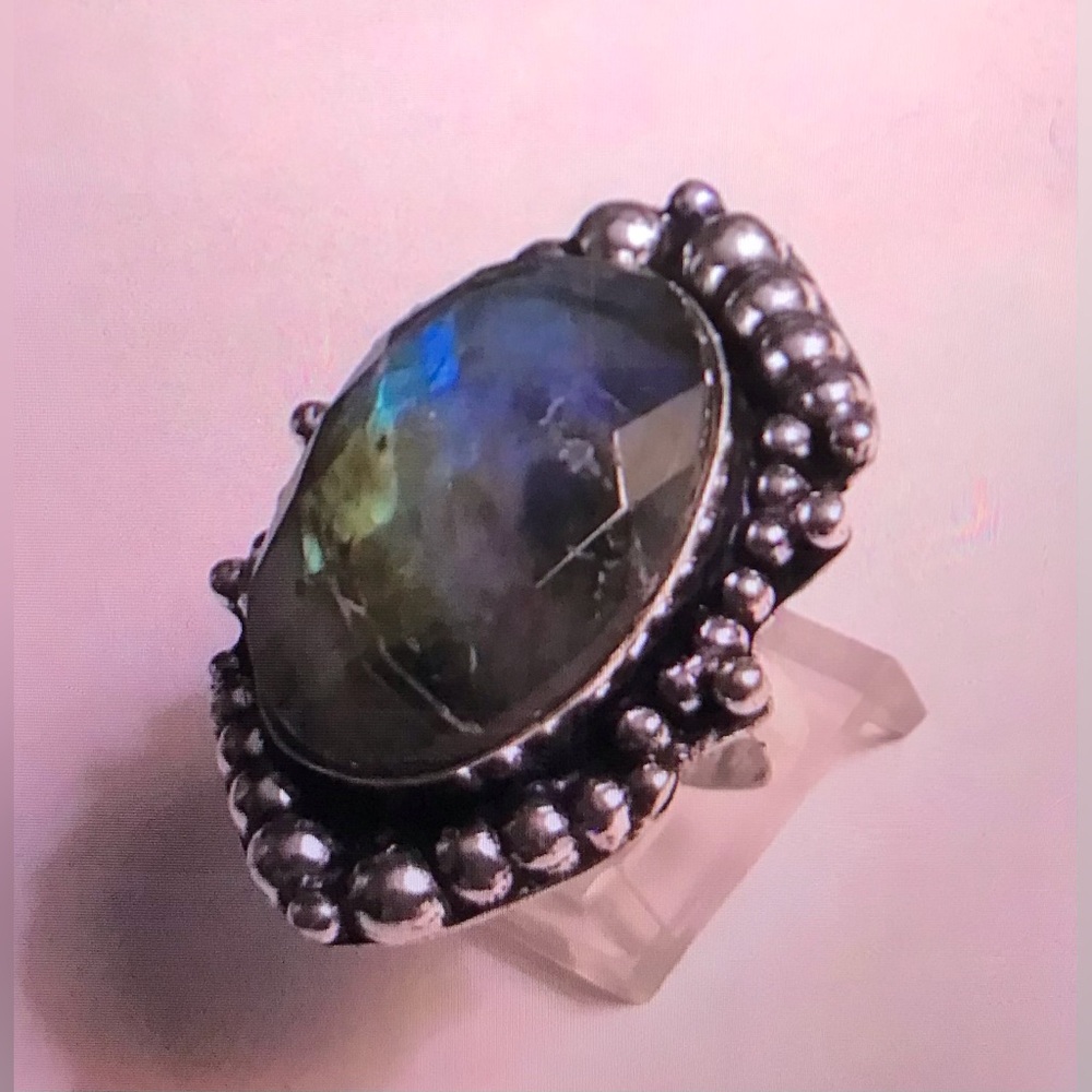 Labradorite 925 Sterling Silver Ring